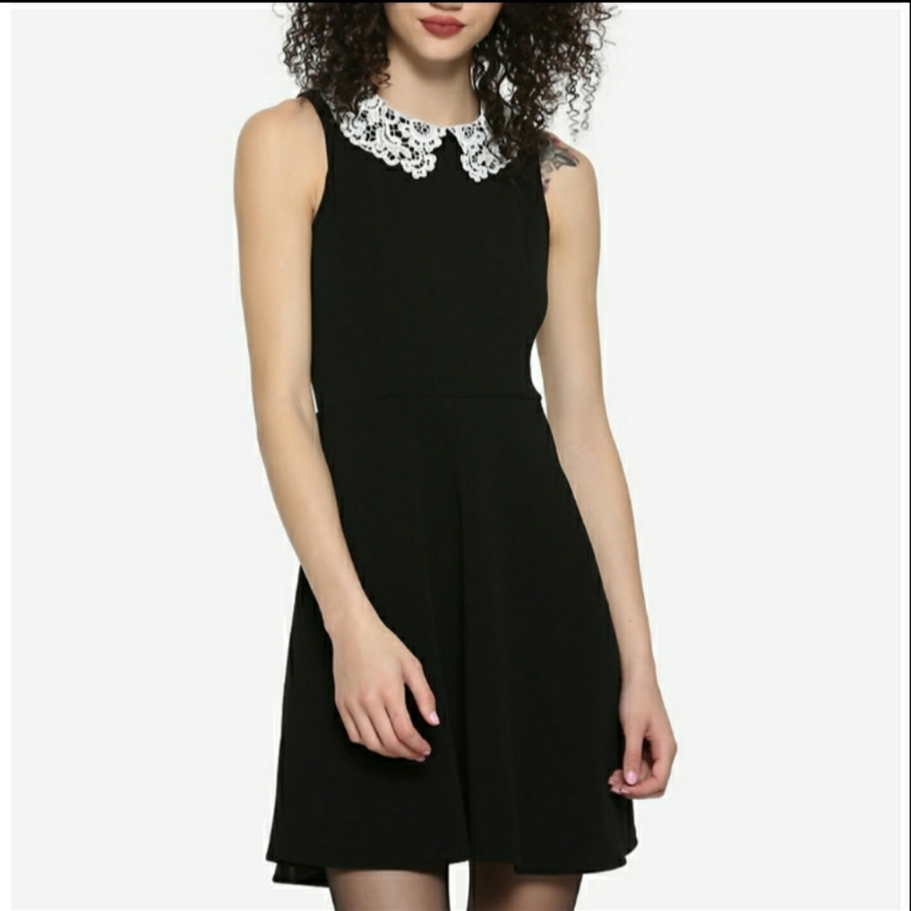 Hot Topic Wednesday Style Black Dress